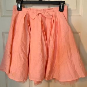 Pale pink high waist circle skirt